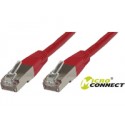 MicroConnect F/UTP CAT6 3m Red LSZH Ref: STP603R