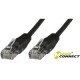 MicroConnect U/UTP CAT6 0.5M Black PVC Ref: B-UTP6005S