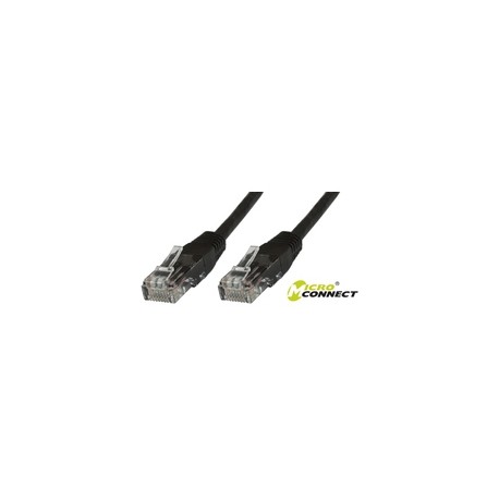 MicroConnect U/UTP CAT6 0.5M Black PVC Ref: B-UTP6005S