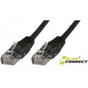 MicroConnect U/UTP CAT6 3M Black PVC Ref: B-UTP603S