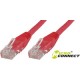 MicroConnect U/UTP CAT6 1M Red PVC Ref: B-UTP601R