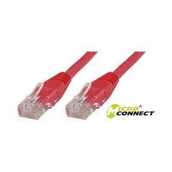 MicroConnect U/UTP CAT6 1M Red PVC Ref: B-UTP601R