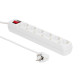 MicroConnect 6-way Schuko Socket 3M White Référence: GRU0063W