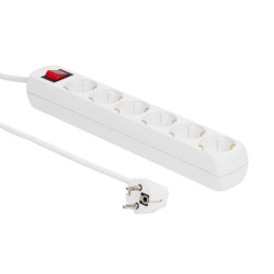 MicroConnect 6-way Schuko Socket 3M White Référence: GRU0063W