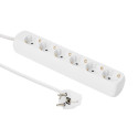 MicroConnect 6-way Schuko Socket 3M White Référence: GRU0063WA
