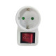 MicroConnect Safety socket adapter, white Référence: GRUTIMER2