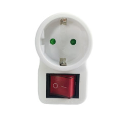 MicroConnect Safety socket adapter, white Référence: GRUTIMER2