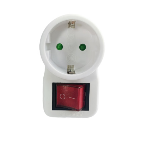 MicroConnect Safety socket adapter, white Référence: GRUTIMER2