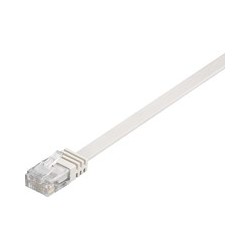 MicroConnect U/UTP CAT6 3M White Flat Ref: V-UTP603W-FLAT