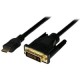 MicroConnect HDMI Mini - DVI-D M-M 1M Ref: HDCPDVIDD