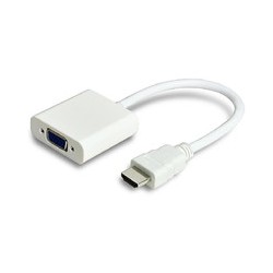 MicroConnect Adapter HDMI - VGA M/F, White Ref: HDMVGA1