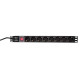 LogiLink 19 PDU 8 x CEE 7/3 socket, Référence: PDU8C01