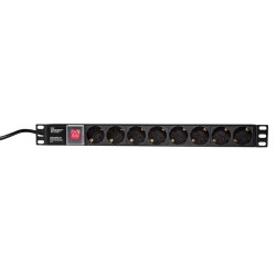 LogiLink 19 PDU 8 x CEE 7/3 socket, Référence: PDU8C01
