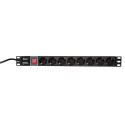 LogiLink 19 PDU 8 x CEE 7/3 socket, Référence: PDU8C01