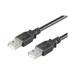 MicroConnect USB2.0 A-A 0,1m M-M, Black Ref: USBAA01B