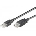 MicroConnect USB2.0 Extension A-A 3m M-F Ref: USBAAF3B