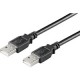 MicroConnect USB2.0 A-A 2m M-M, Black Ref: USBAA2B