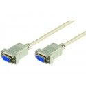 MicroConnect DB9-DB9 3m F/F Null modem Ref: SCSENN3N