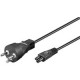 MicroConnect PowerCord DK to C5 1.8m Ref: PE120819