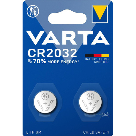 Varta 1x2 electronic CR 2032 Référence: 6032101402