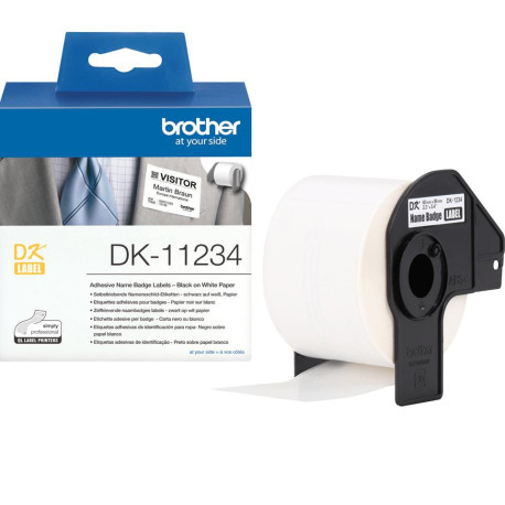 Brother DK-11234 printer label White Référence: W128888744