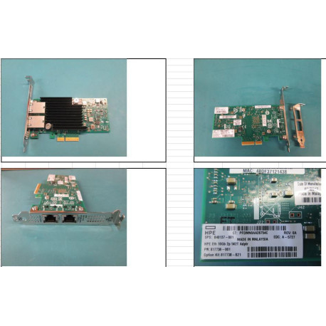 HP Ethernet 10Gb 2-port 562T Référence: W127010809