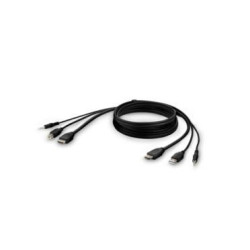 Belkin F1Dn1Ccbl Kvm Cable Black 3 M Référence: W128429065