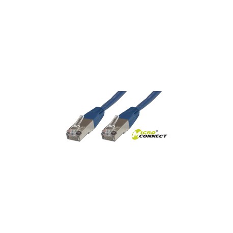 MicroConnect F/UTP CAT5e 0.5m Blue PVC Ref: B-FTP5005B