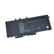 Dell Battery, 68WHR, 4 Cell, Reference: W128117779