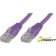 MicroConnect U/UTP CAT6 0.20M Purple LSZH Ref: UTP6002P