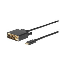 MicroConnect USB-C to DVI-D Cable 1.8m Reference: USB3.1CDVI18B