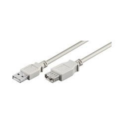 MicroConnect USB2.0 Extension A-A 0,1m M-F Reference: USBAAF01