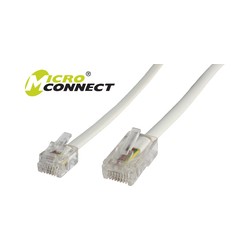 MicroConnect RJ11-RJ45 2M M/M White Ref: MPK452