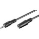 MicroConnect 3.5mm Stereo 3m M-F Black Ref: AUDLR3