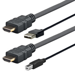Vivolink Pro HDMI with USB 2.0 A/B 2M Reference: PROHDMIUSBAB2