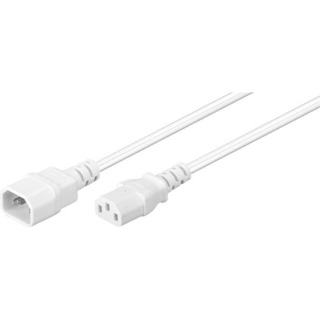 MicroConnect Power Cord C13 - C14 3m White Référence: PE040630W
