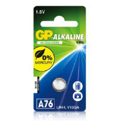 GP ALKALINE BUTTON CELL LR44 Référence: A76 1-P 76A