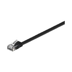 MicroConnect U/UTP CAT6 3M Black Flat Reference: V-UTP603S-FLAT