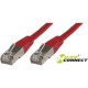 MicroConnect F/UTP CAT6 5m Red LSZH Ref: STP605R