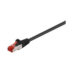 MicroConnect F/UTP CAT6 0.5m Black PVC Ref: B-FTP6005S