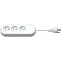 MicroConnect 3-way Danish Socket 3M White Reference: GRU0033WDK