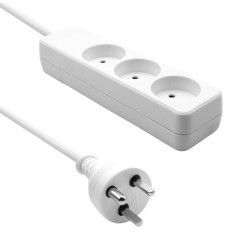 MicroConnect Danish Power Strip 3-way Référence: W128444943
