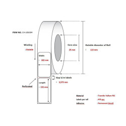 Capture Label 102x152, Core 25, Reference: W127168673