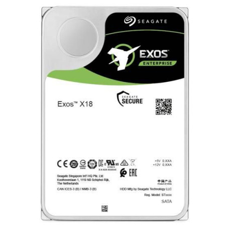 Seagate Exos X18 14TB HDD SATA Référence: W126825204