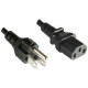 MicroConnect Power Cord US - C13 1.8m Reference: PE110418