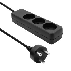 MicroConnect Danish Power Strip 3-way Référence: W128444948