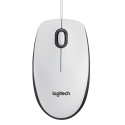 Logitech M100, Corded mouse,White Reference: 910-001603