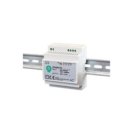 Noname DIN-RAIL 24V/2.5A, 60W POWER Référence: W128321677