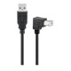 MicroConnect USB2.0 A-B 1.8m M-M, Black Référence: USBAB2ANGLED2