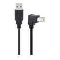 MicroConnect USB2.0 A-B 1.8m M-M, Black Référence: USBAB2ANGLED2